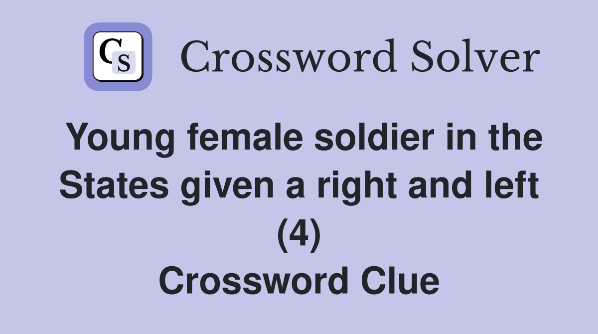 Young female soldier in the States given a right and left (4